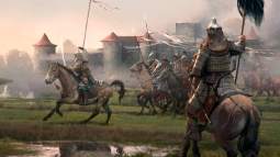 Ataque de las hordas mongolas en la batalla de Legnica