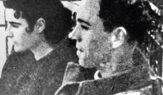 Miguel Hernández con su esposa Josefina Manresa en Jaén, en el verano de 1937