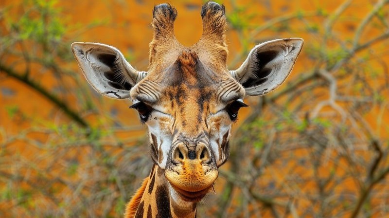 Primer plano de jirafa