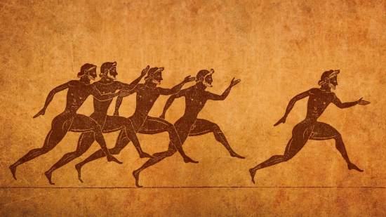 Carrera en cerámica griega