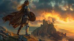 Mujer guerrera Edad Media