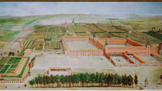 El Buen Retiro en 1637, atribuido a Jusepe Leonardo