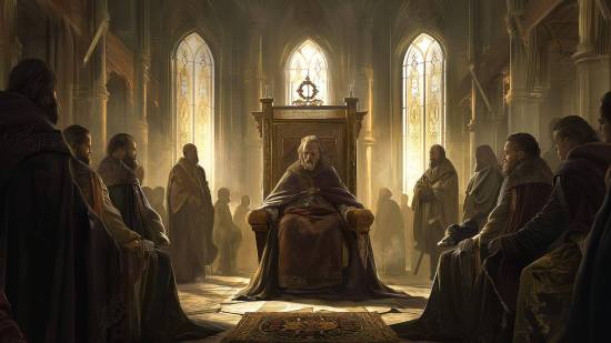 Recreación de rey medieval