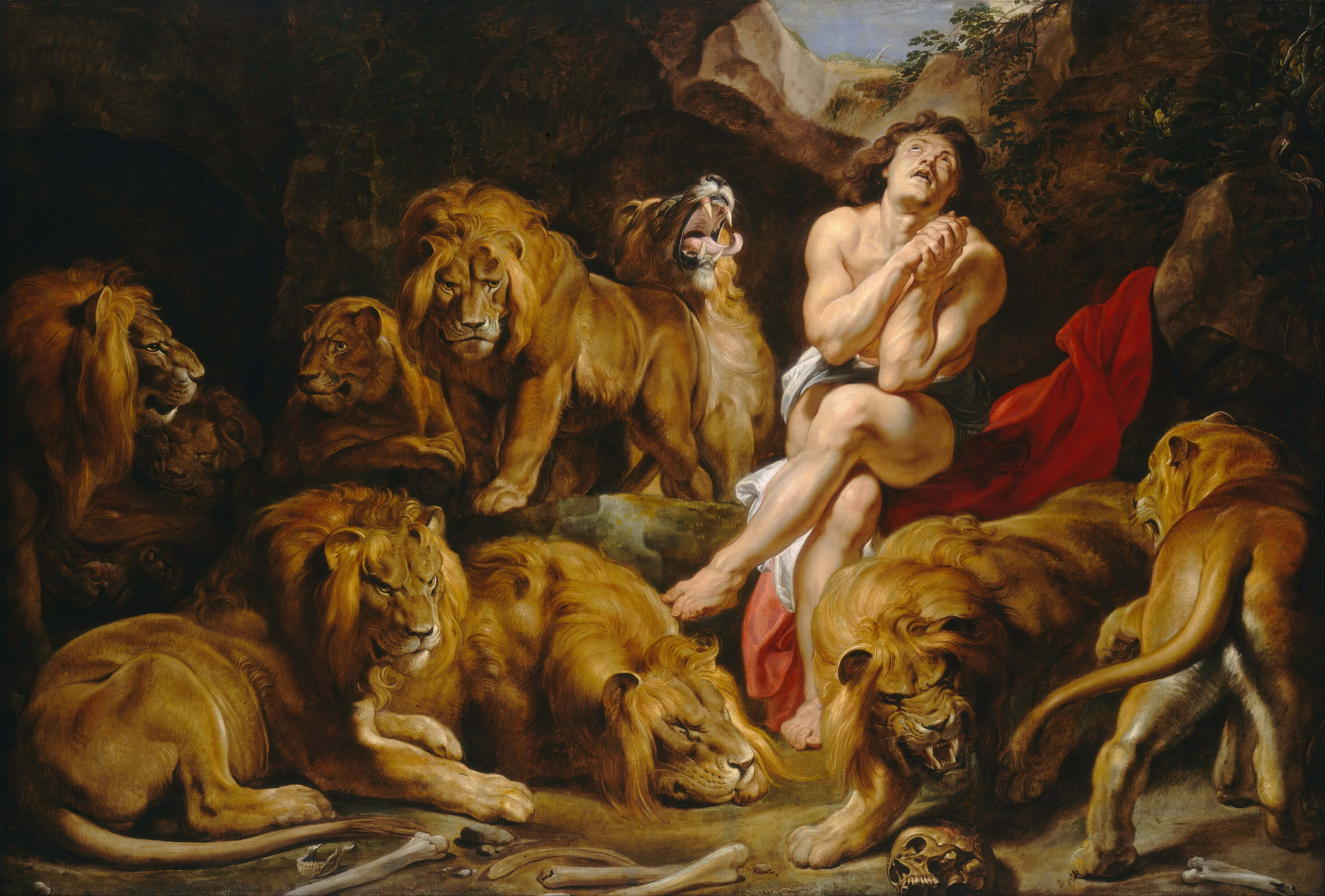 Daniel en el foso de los leones