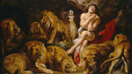 Daniel en el foso de los leones