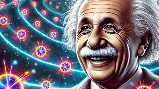 Einstein feliz