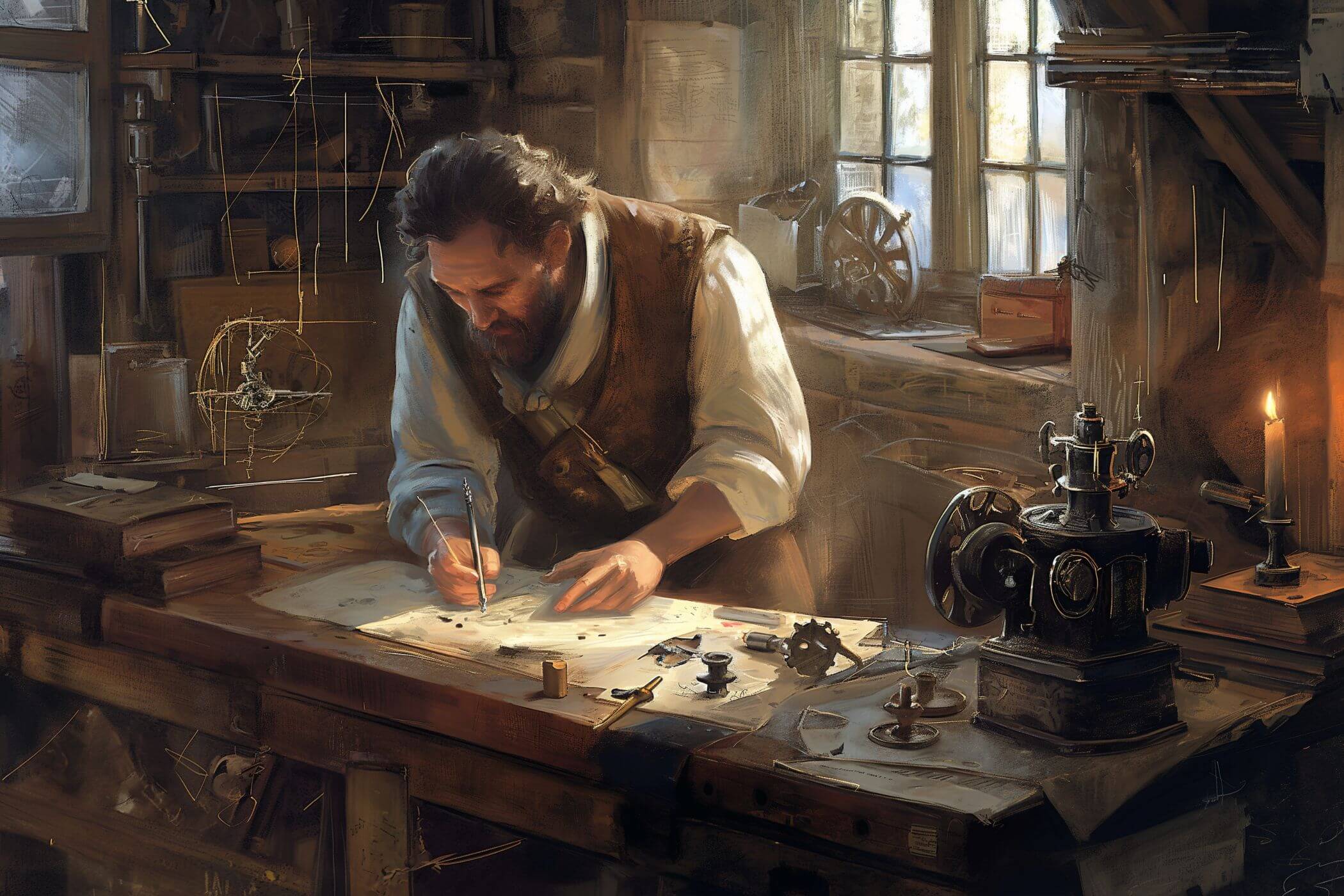 Recreación de un inventor del Renacimiento