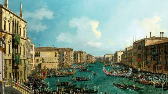Una regata en el Gran Canal, Canaletto