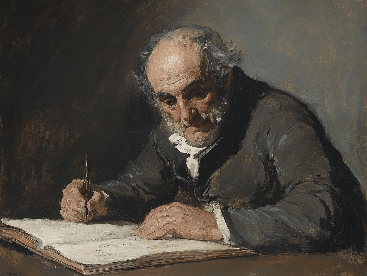 Francisco de Goya dibujando