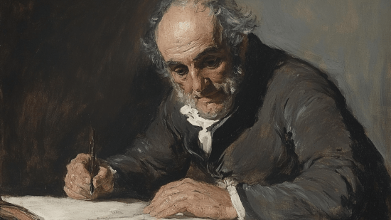 Francisco de Goya dibujando