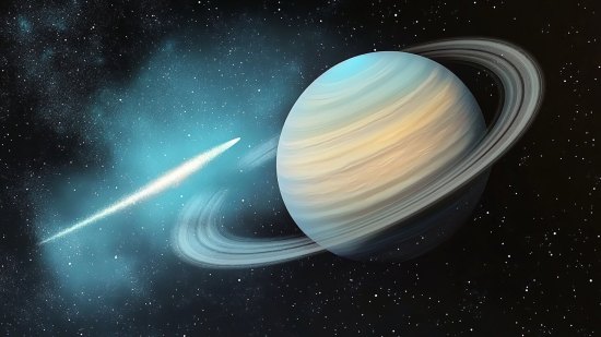 Saturno acaba de expulsar un cometa del sistema solar