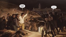 Escena del 3 de mayo en 1808 Madrid