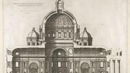 Sección longitudinal San Pedro del Vaticano