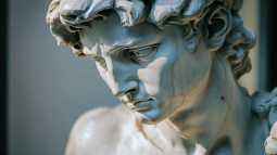 Recreación del rostro del David de Miguel Ángel