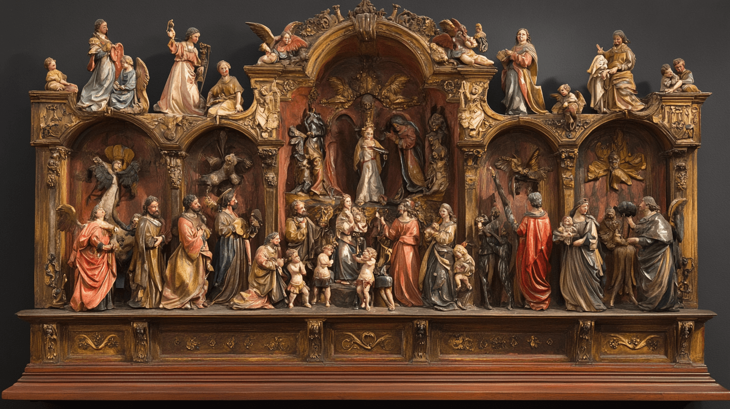 Recreación de un retablo español renacentista del siglo XVI