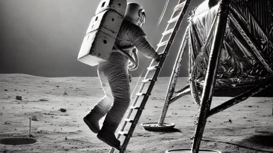 Astronauta descendiendo