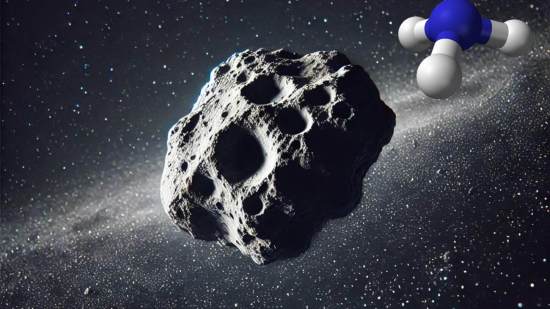Asteroide y amoniaco.