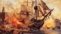 Hundimiento galeón español