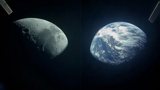 Así son las impresionantes imágenes de la Tierra y la Luna captadas por la sonda JUICE