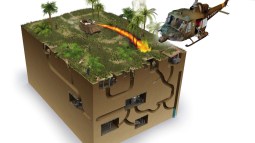 Infografía túneles Guerra Vietnam