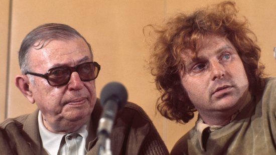 Sartre y Cohn-Bendit en 1974