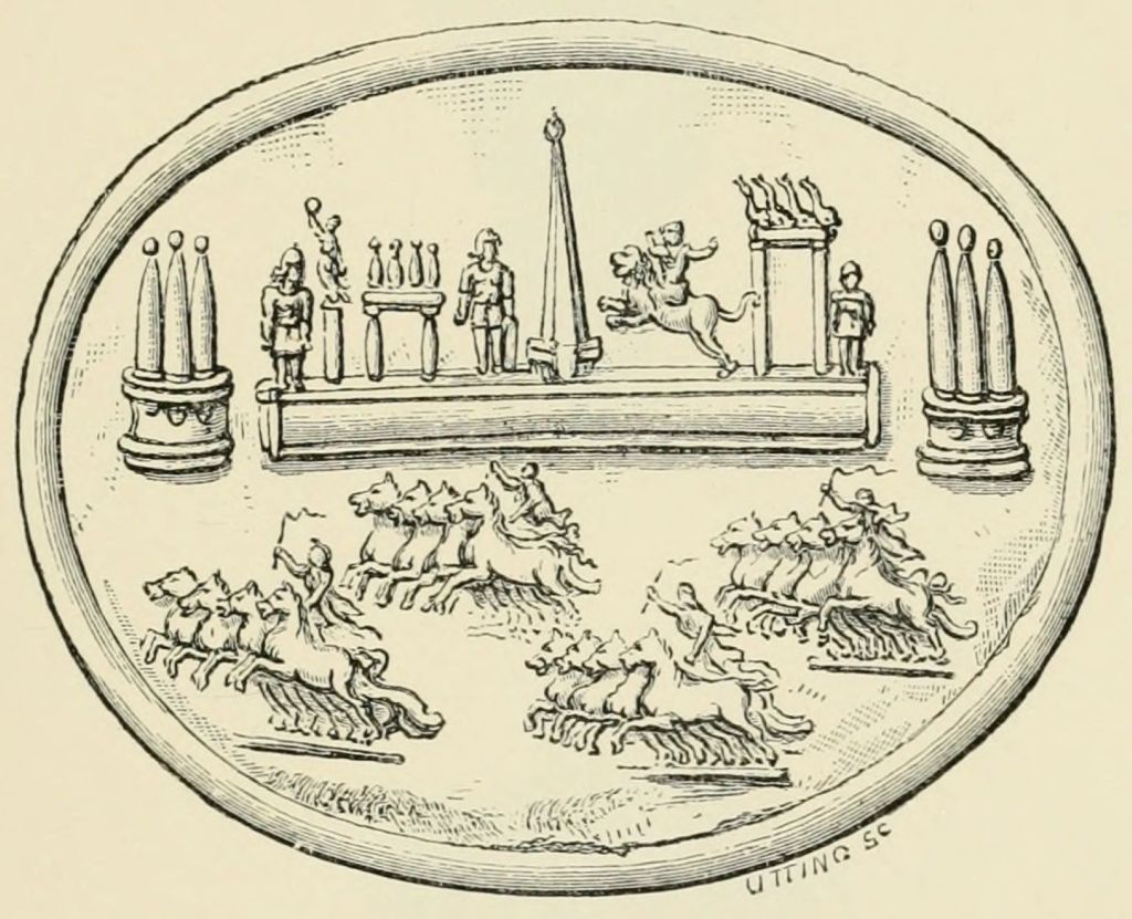 Cuadrigas en Handbook of Engraved Gems