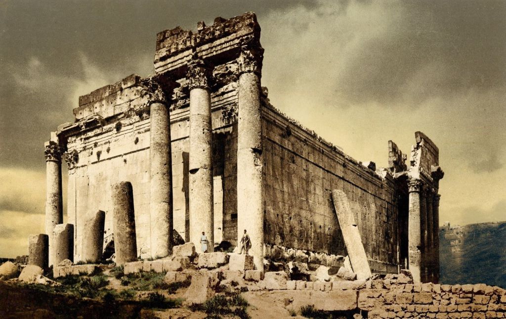 Restos arqueológicos del Templo de Júpiter, siglo XIX