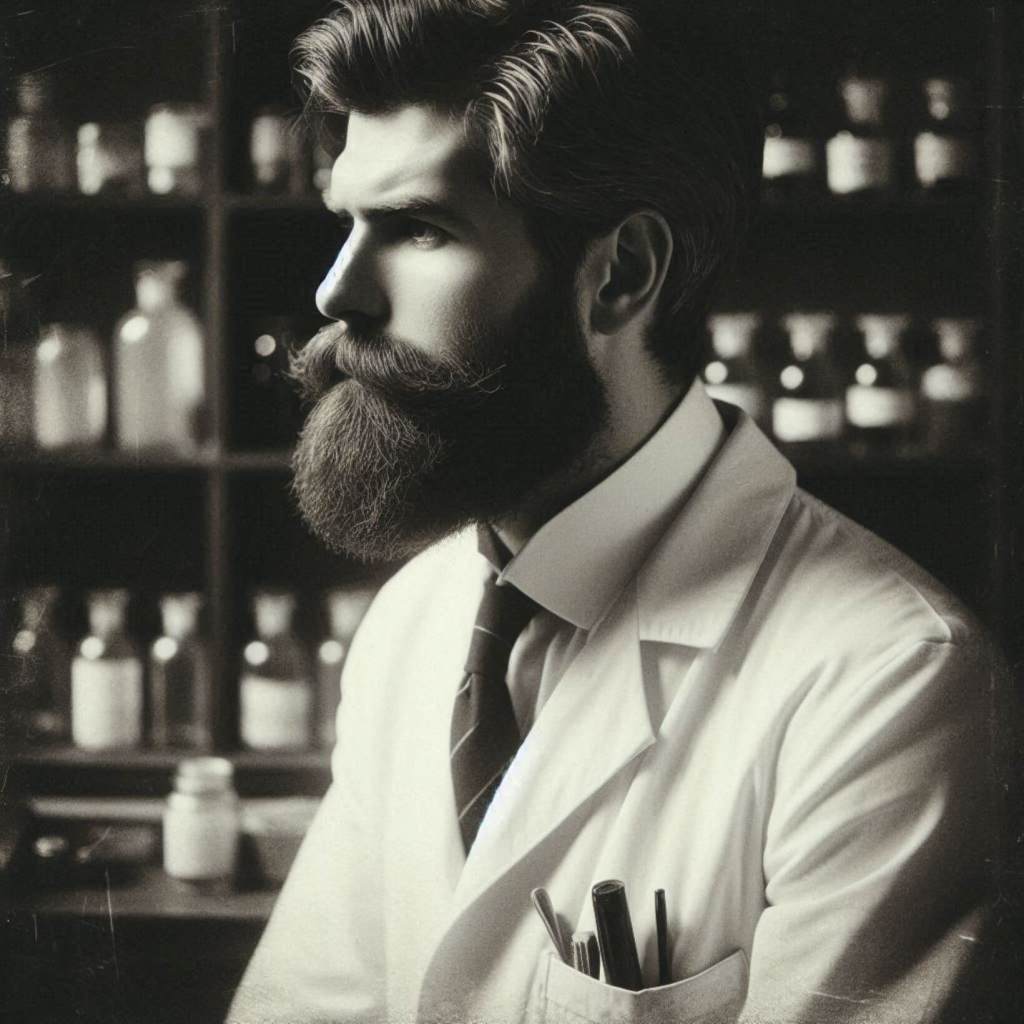 Recreación de un médico en su laboratorio