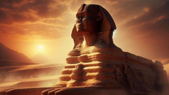 Recreación de una esfinge