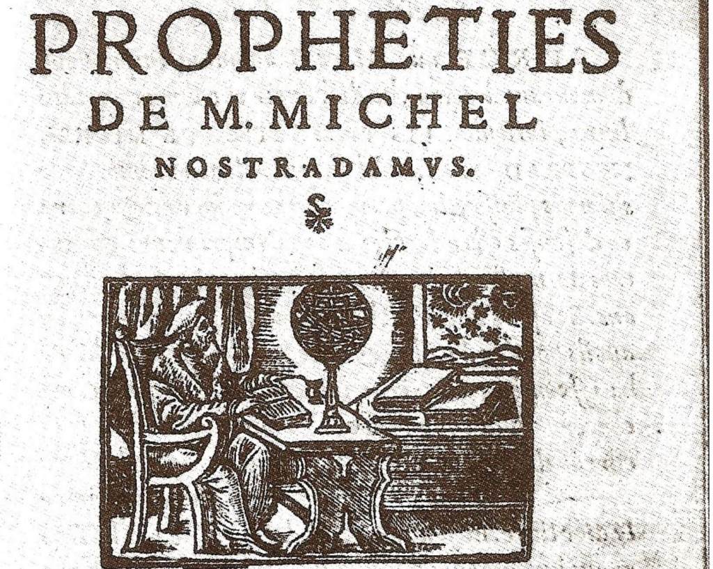 Frontispicio de Les propheties de Nostradamus