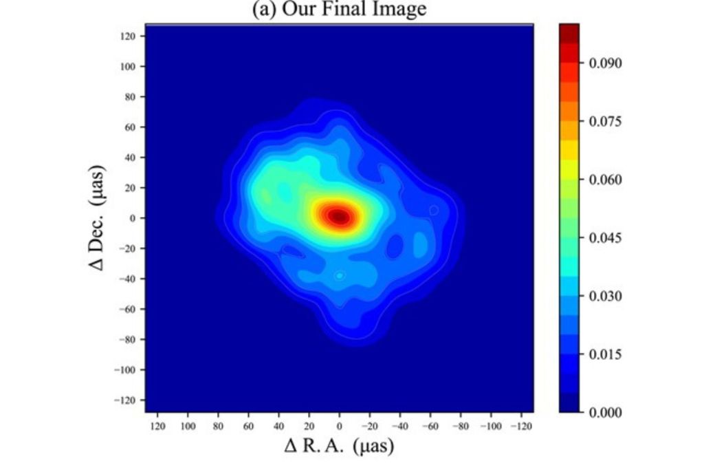 La "imagen" de Sagitario A* propuesta por la nueva investigación.