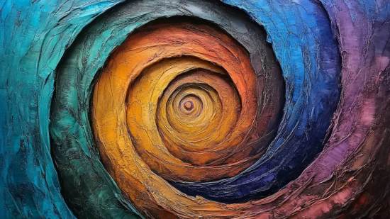 Galaxia pintada al oleo