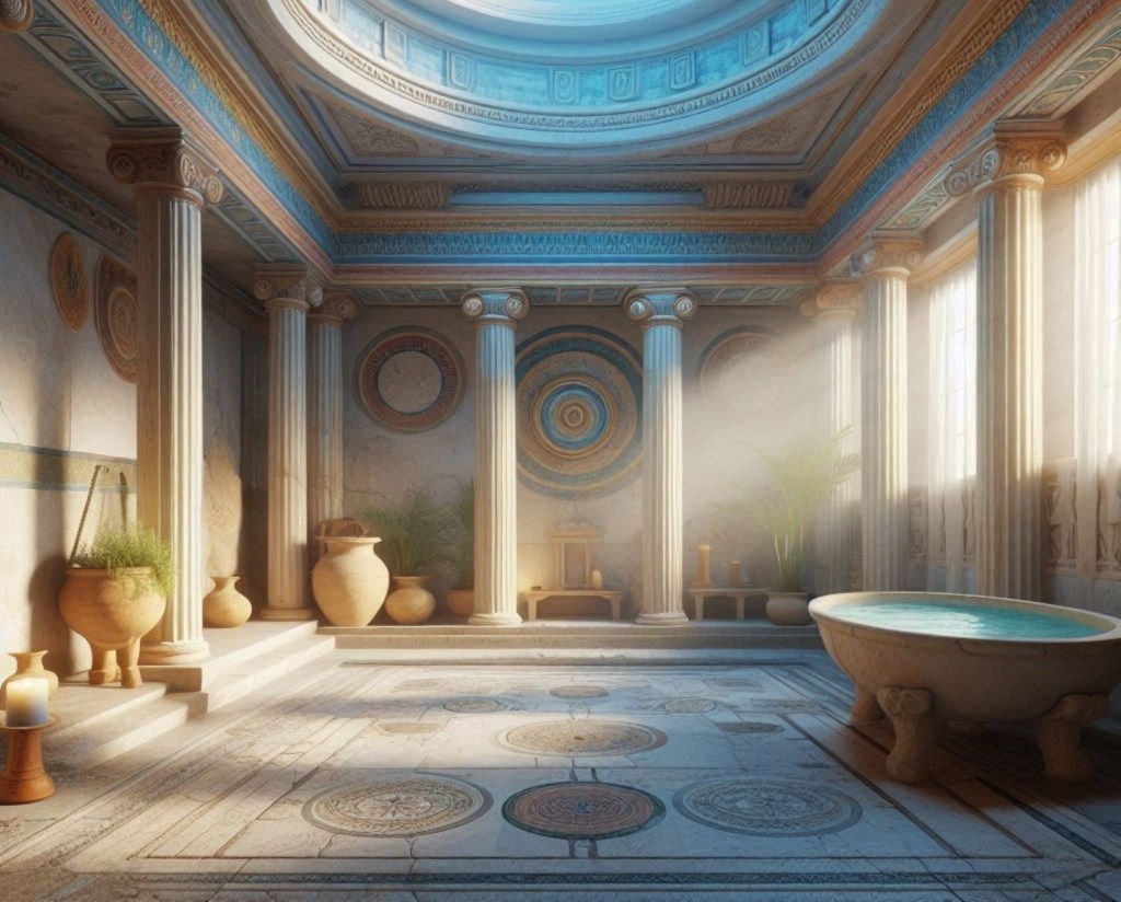 Reconstrucción fantástica de una casa romana