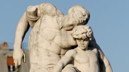 Detalle de la estatua El juramento de Espartaco