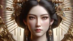 Recreación de la emperatriz Cixi en su juventud