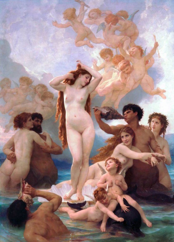 El nacimiento de Venus, de Bouguereau