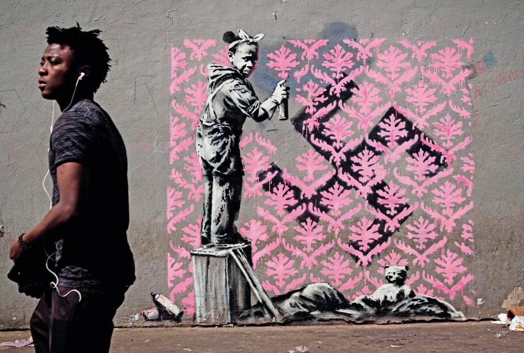 Graffiti de Banksy en París