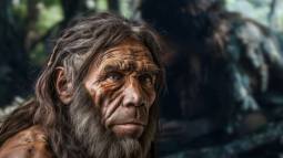 Enterramiento de neandertales y homo sapiens