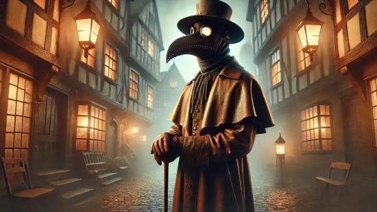 Máscaras picudas de la peste negra