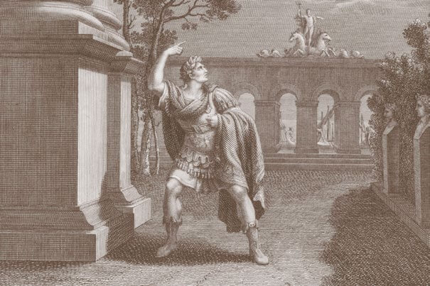 Calígula hablando con la Luna