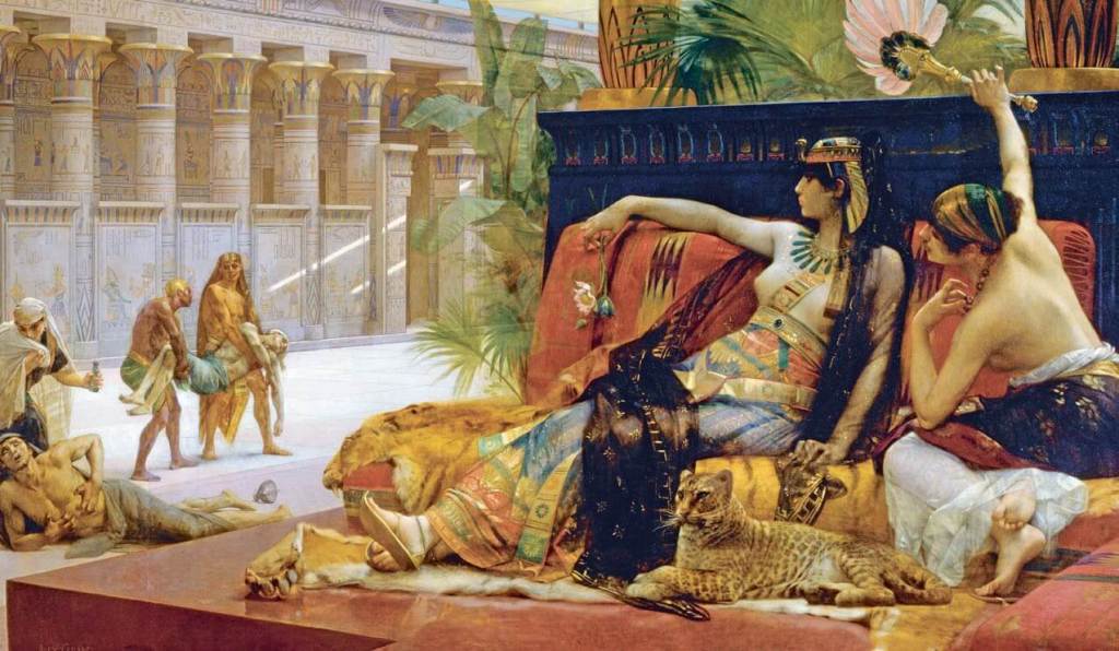 Cleopatra probando venenos en prisioneros