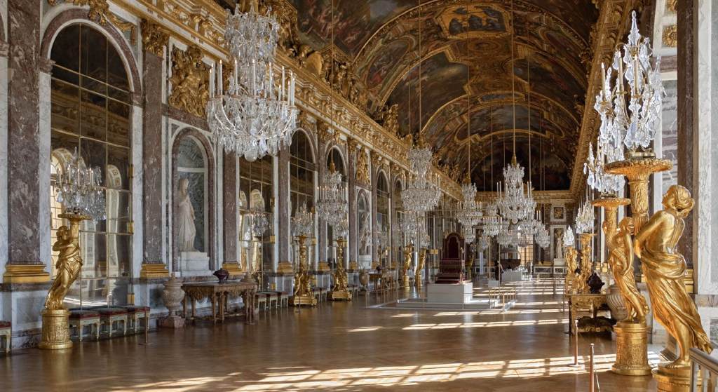 Galería de los Espejos en el Palacio de Versalles