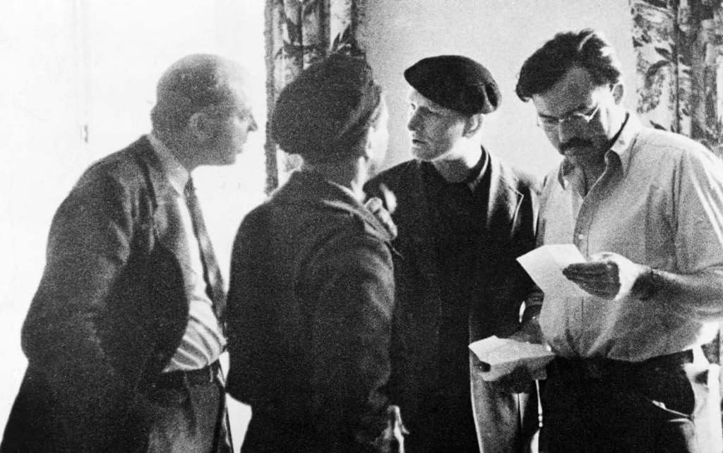 Hemingway, Dos Passos, Ivens y Franklin en Madrid durante la Guerra Civil