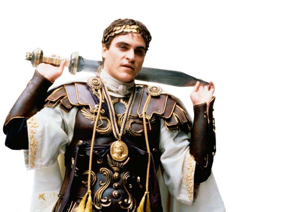 Joaquin Phoenix como Cómodo en Gladiator