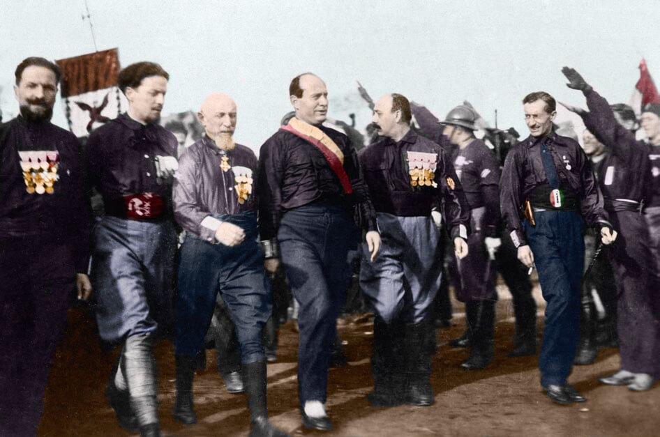 Líderes fascistas en la Marcha sobre Roma