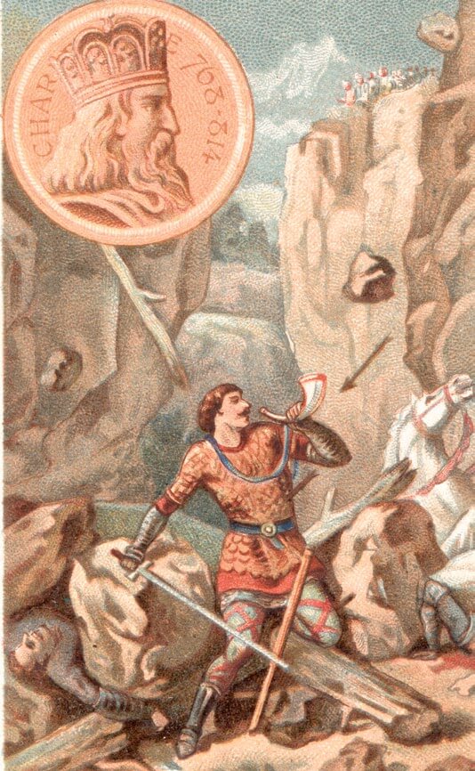 Roldán con su espada Durandarte