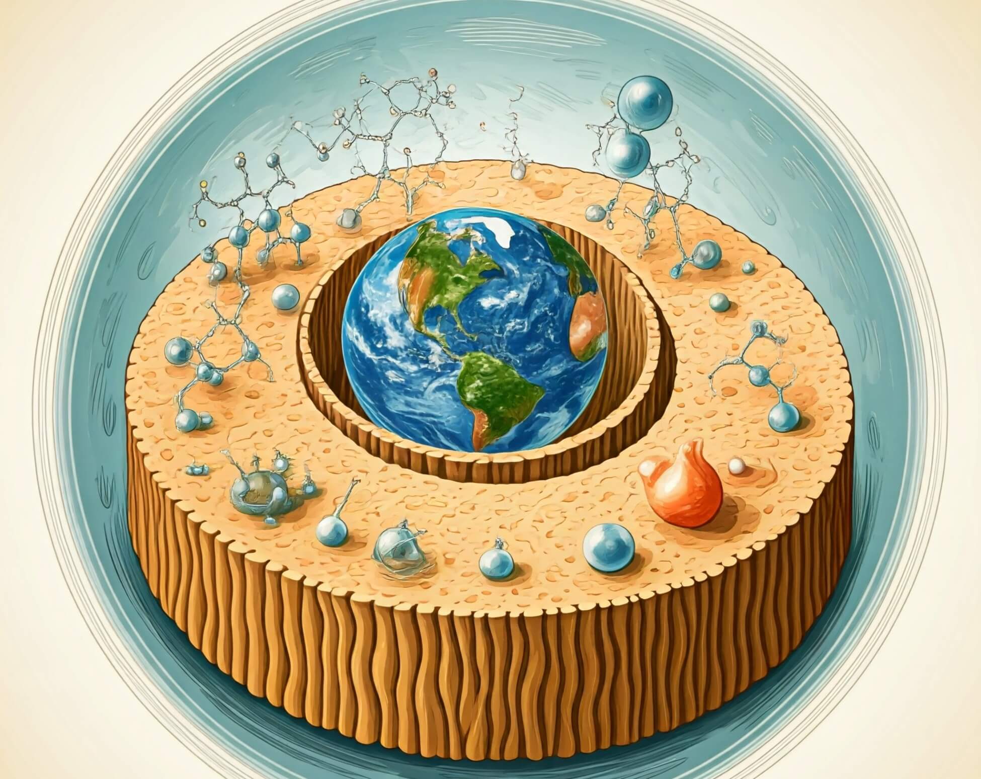 Vida en la Tierra. Imagen: Gemini