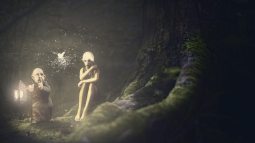 Elfos oscuros en el bosque