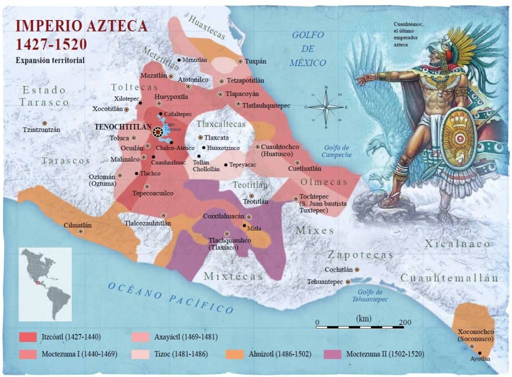 Extensión del Imperio Azteca
