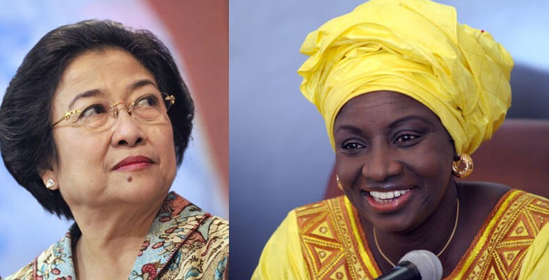 Megawati Sukarnoputri y Aminata Touré